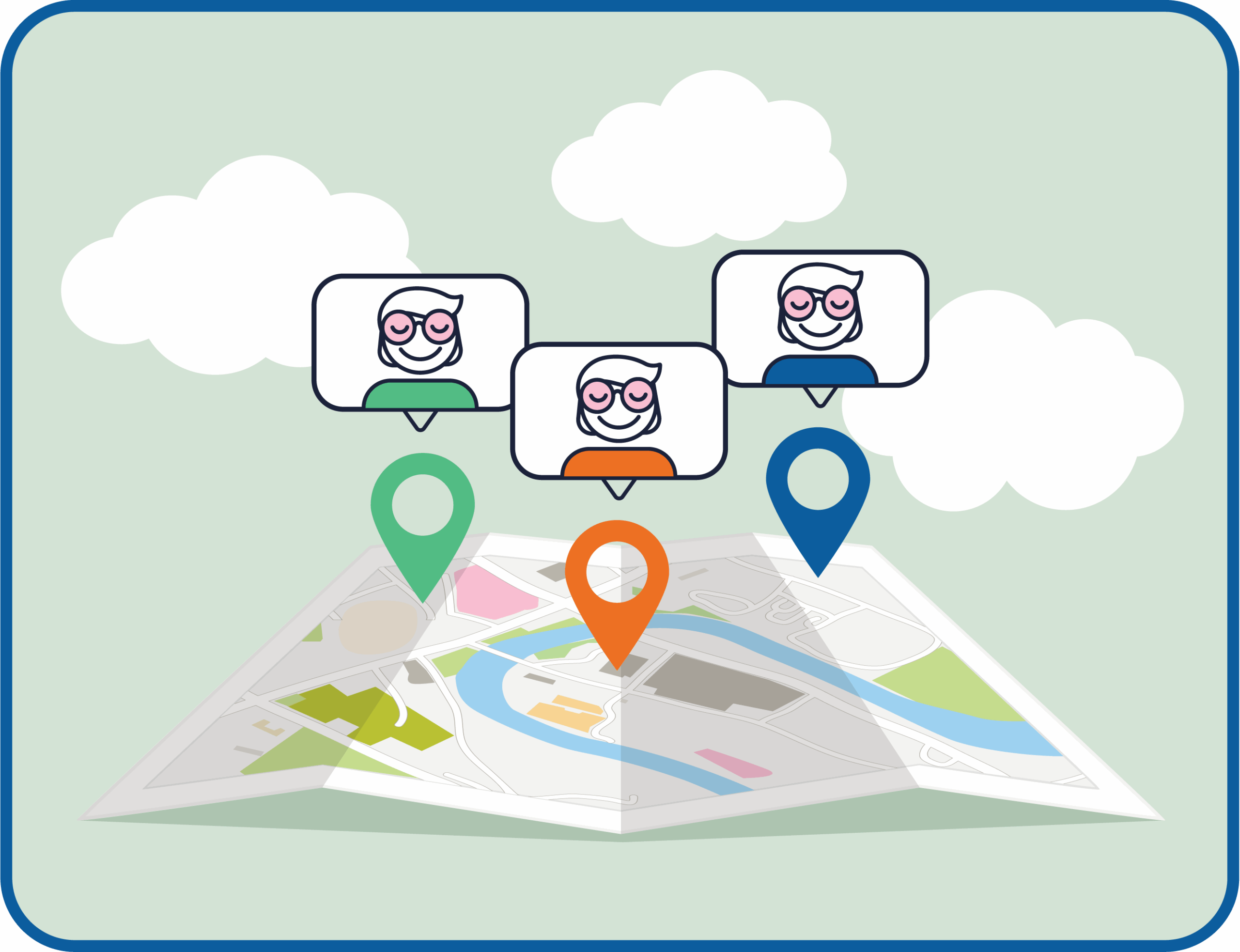 Carte des orthophonistes et logopèdes qui utilisent iologo